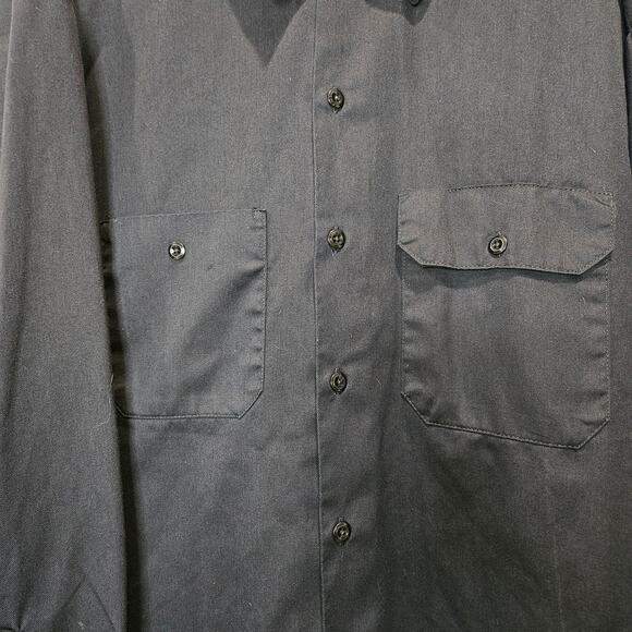 2 Pack Dickies Men's 3XL Long Sleeve Black Button Down Shirts - Picture 8 of 10